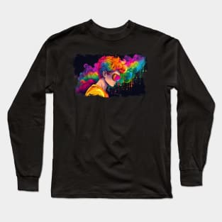 Colourful LGBT design for Pride Month: celebrate diversity and acceptance. Long Sleeve T-Shirt